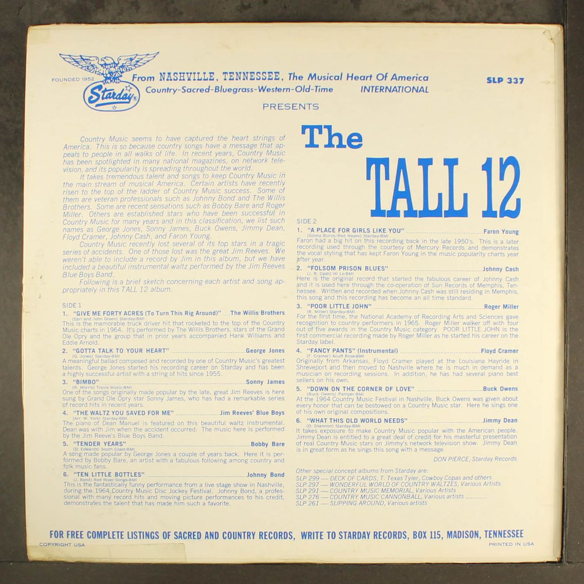 the tall 12 by VARIOUS