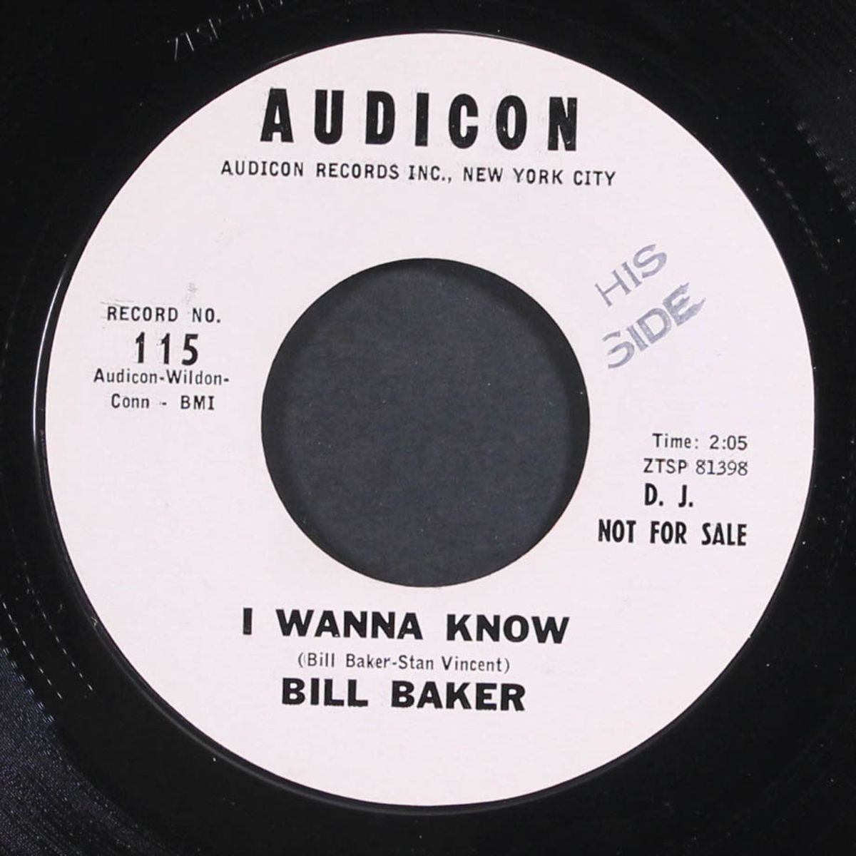 is it a dream / i wanna know by BILL BAKER & GROUP