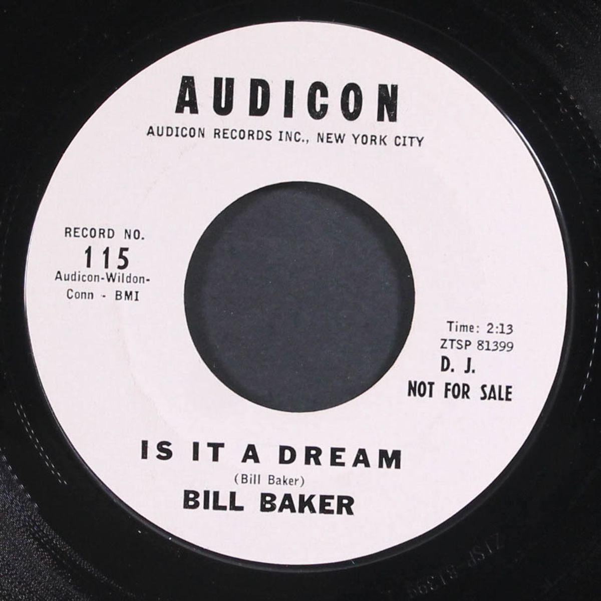is it a dream / i wanna know by BILL BAKER & GROUP