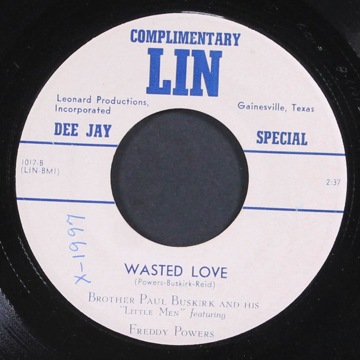 wasted love / do you remember? by PAUL BUSKIRK