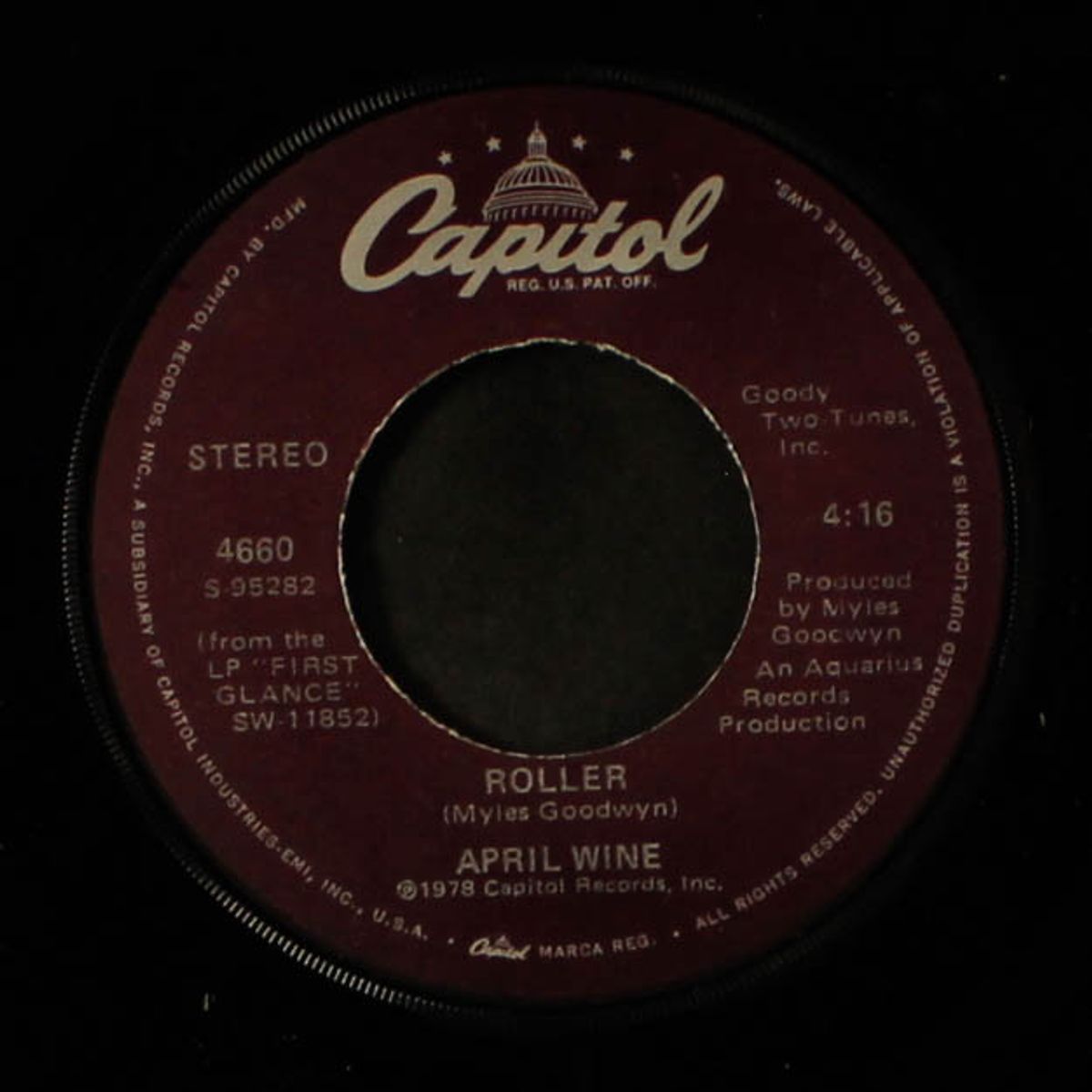 roller / right down to it by APRIL WINE