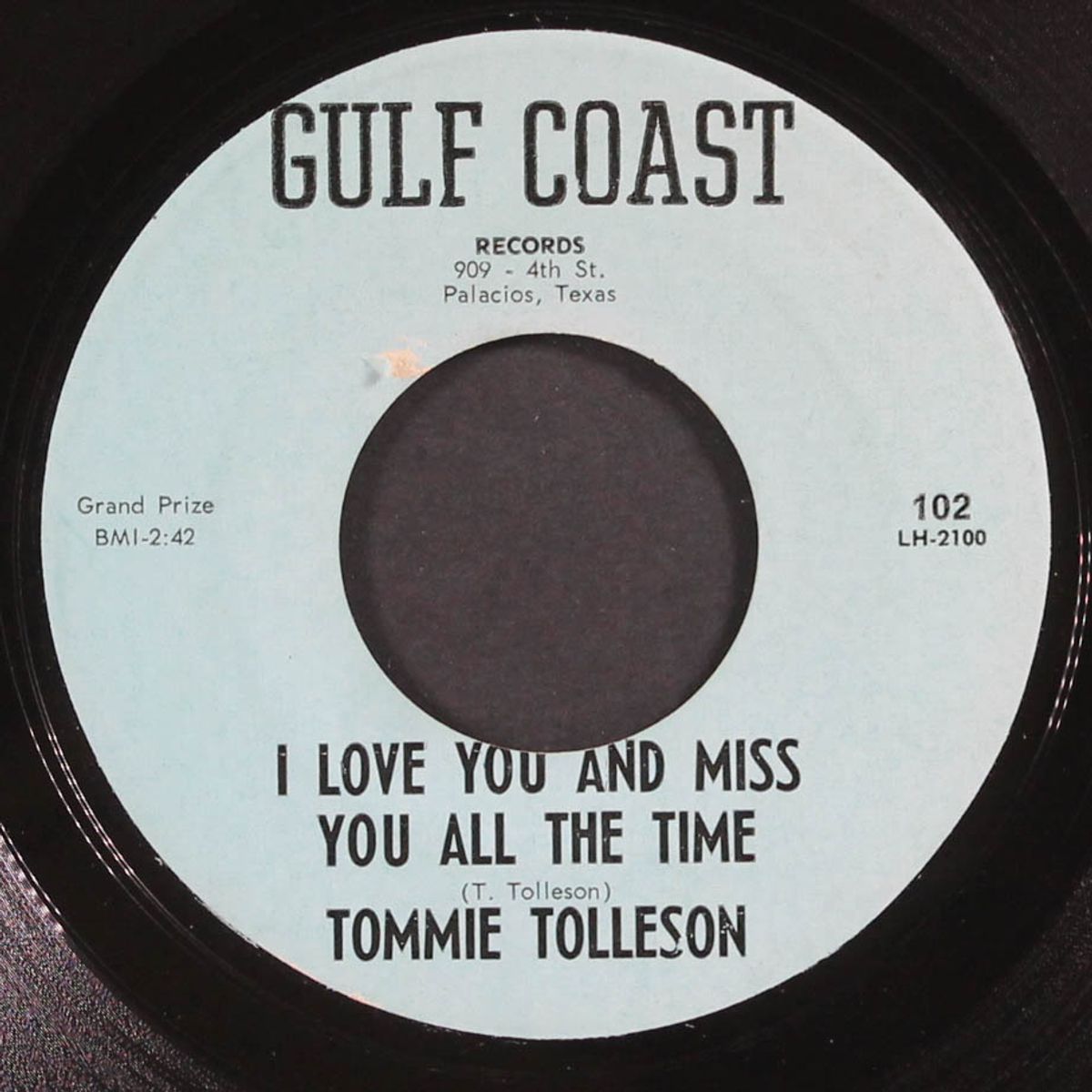 the gulf coast twist / i love you and miss you all the time by TOMMIE TOLLESON