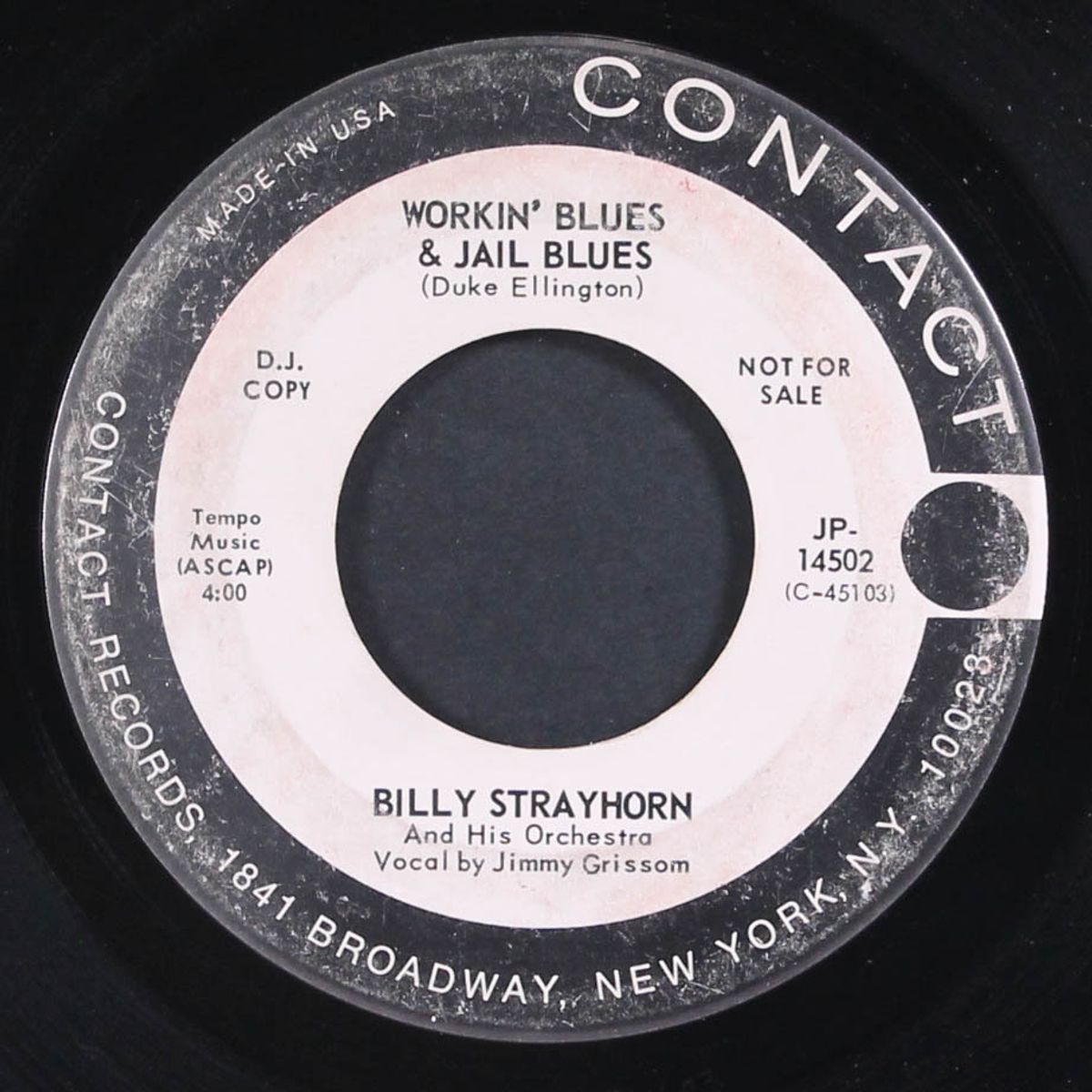 workin' blues & jail blues / the blues at sundown by BILLY STRAYHORN