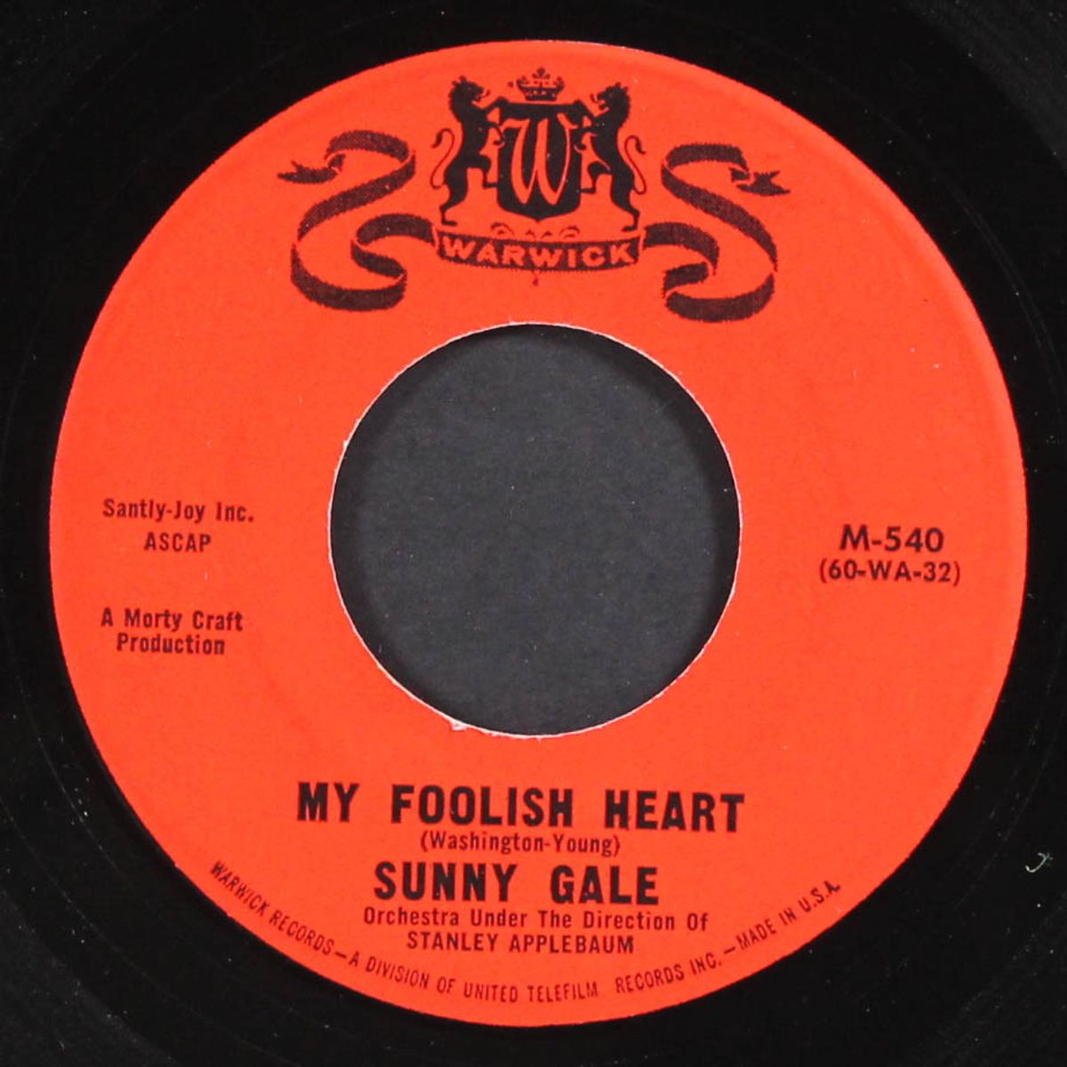 church bells may ring / my foolish heart by SUNNY GALE