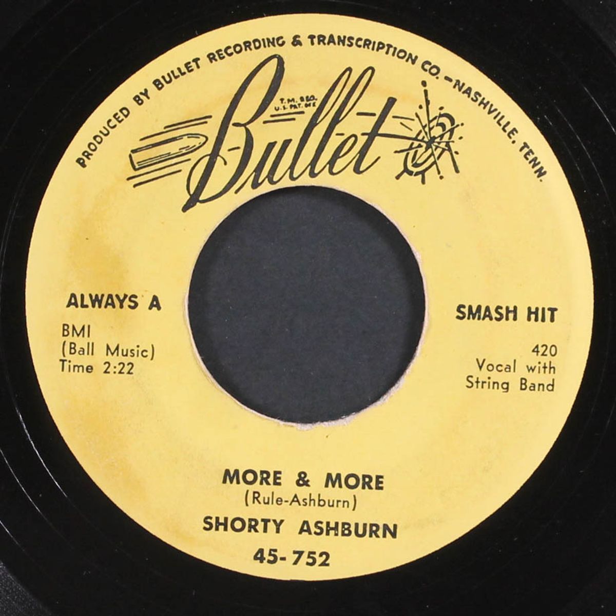 more & more / there is always a tomorrow by SHORTY ASHBURN