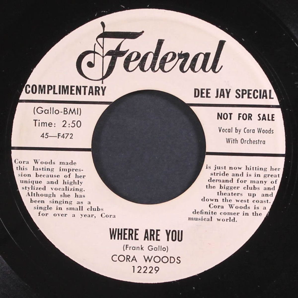 ooh la la / where are you by CORA WOODS