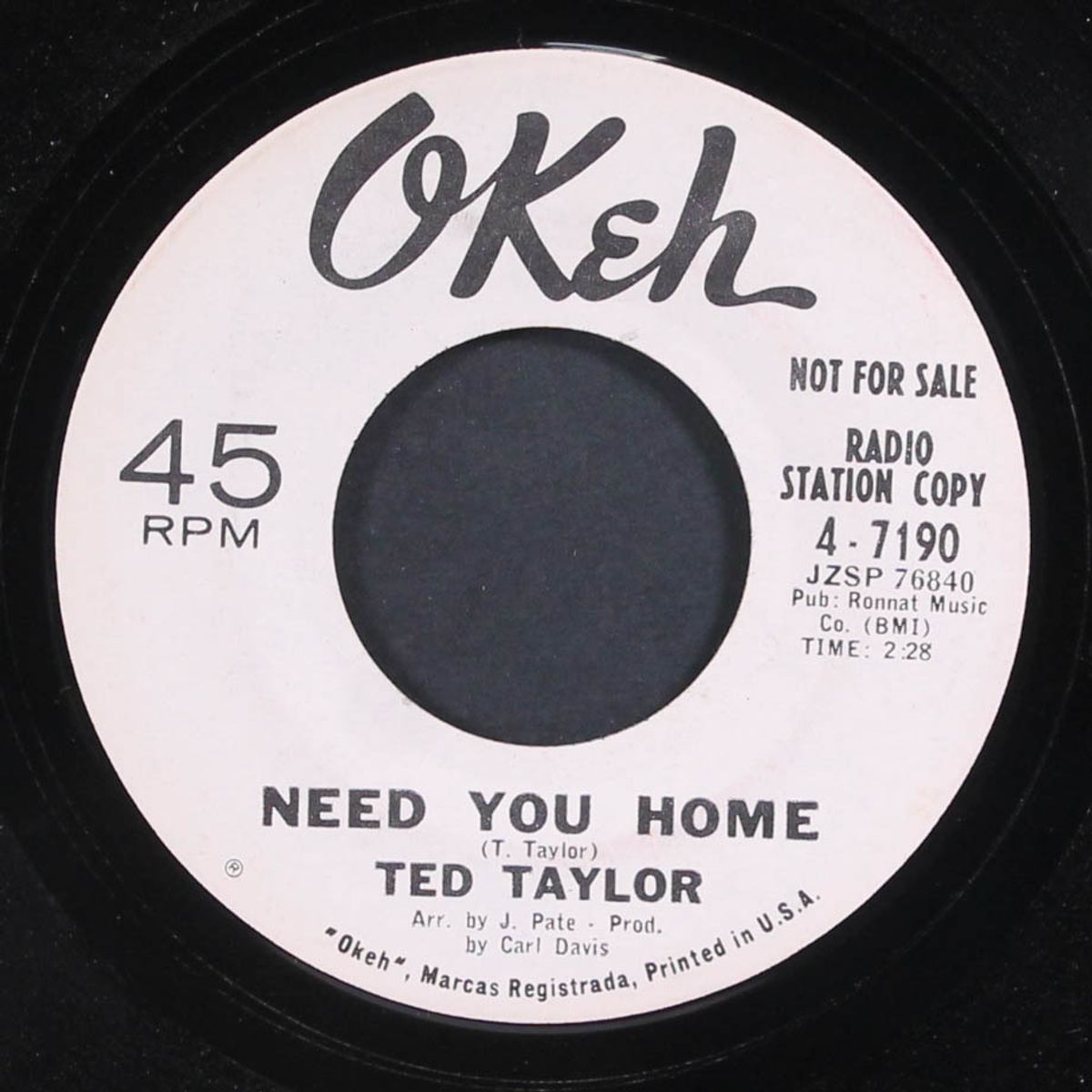 so hard / need you home by TED TAYLOR