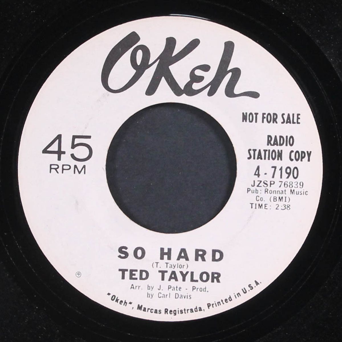 so hard / need you home by TED TAYLOR