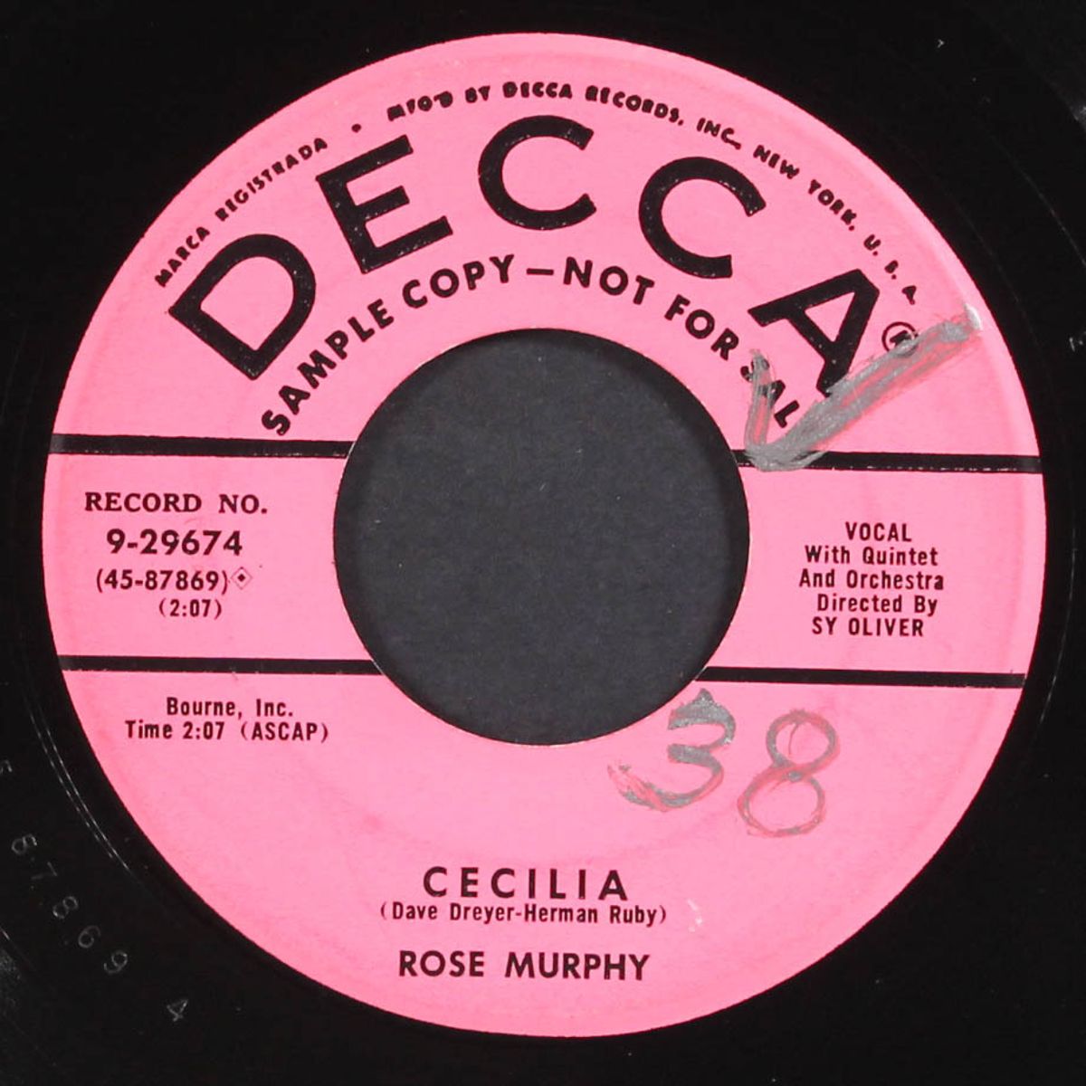 cecilia / i can't give you anything but love by ROSE MURPHY