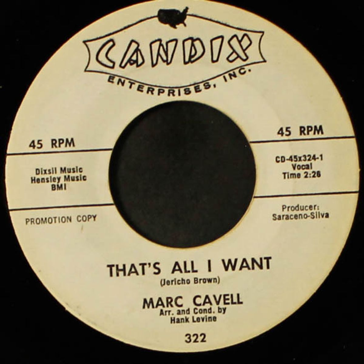 hide and seek / that's all i want by MARC CAVELL