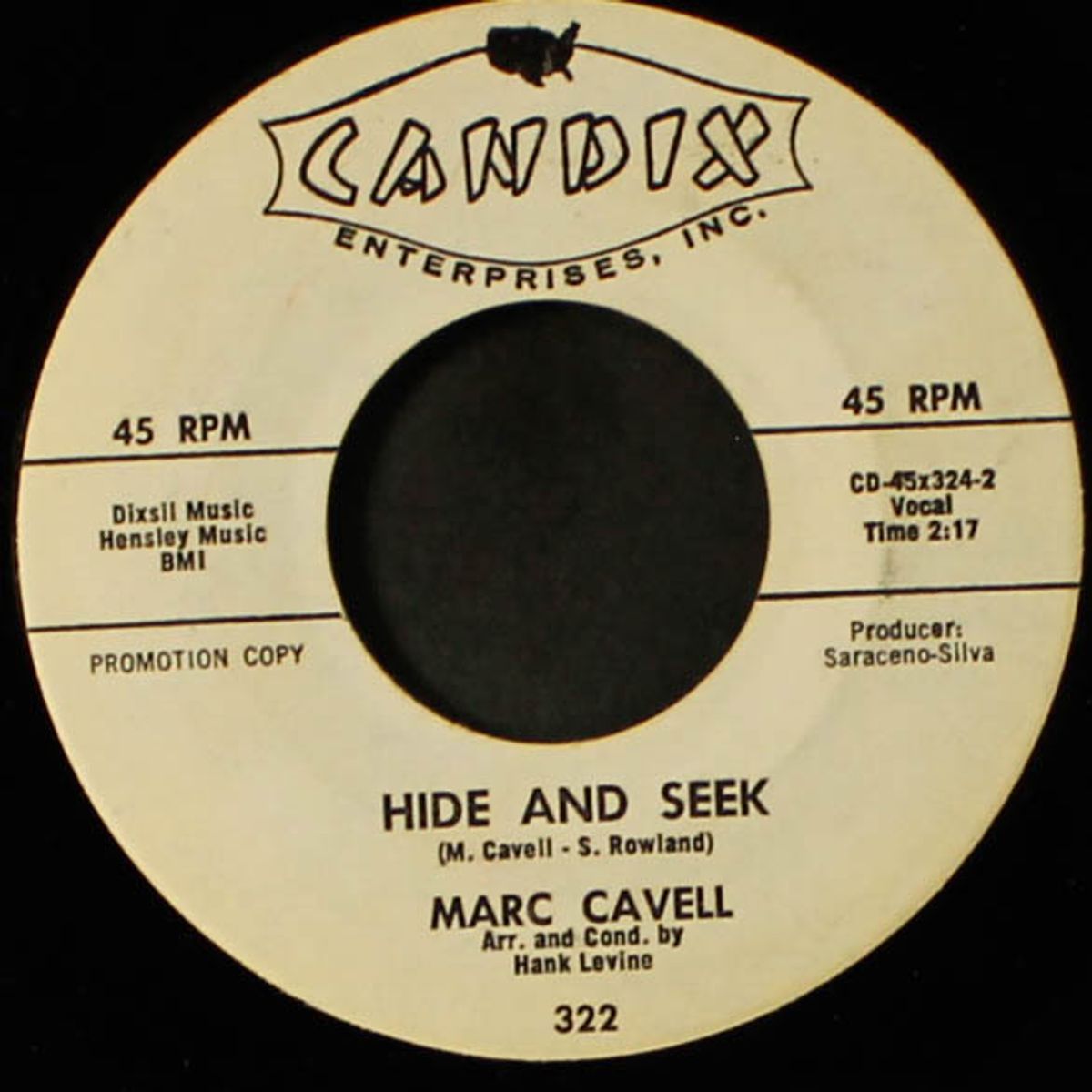 hide and seek / that's all i want by MARC CAVELL