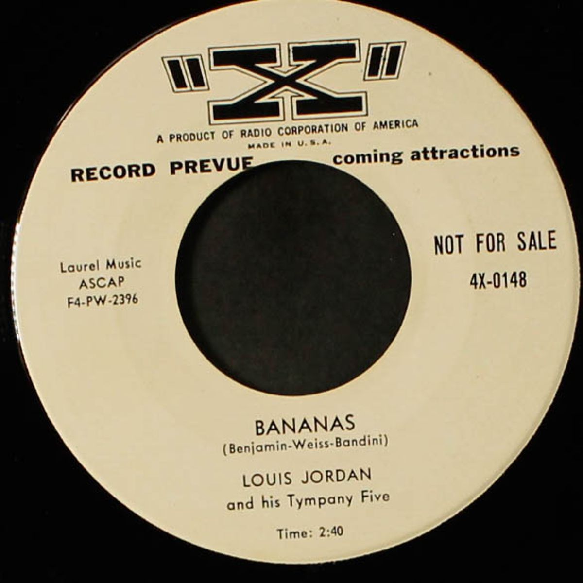 baby let's do it up / bananas by LOUIS JORDAN