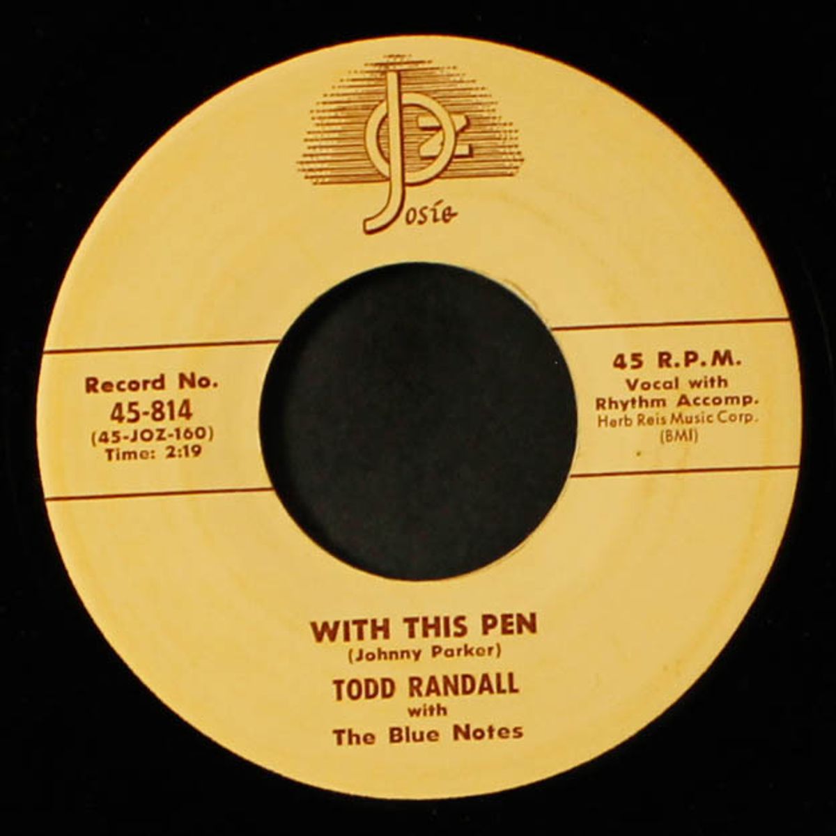 with this pen / letters by TODD RANDALL & BLUE NOTES