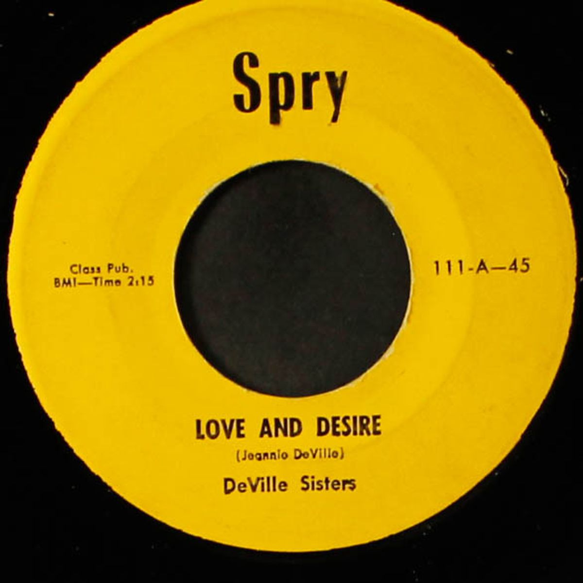 love and desire / sleep baby sleep by DEVILLE SISTERS