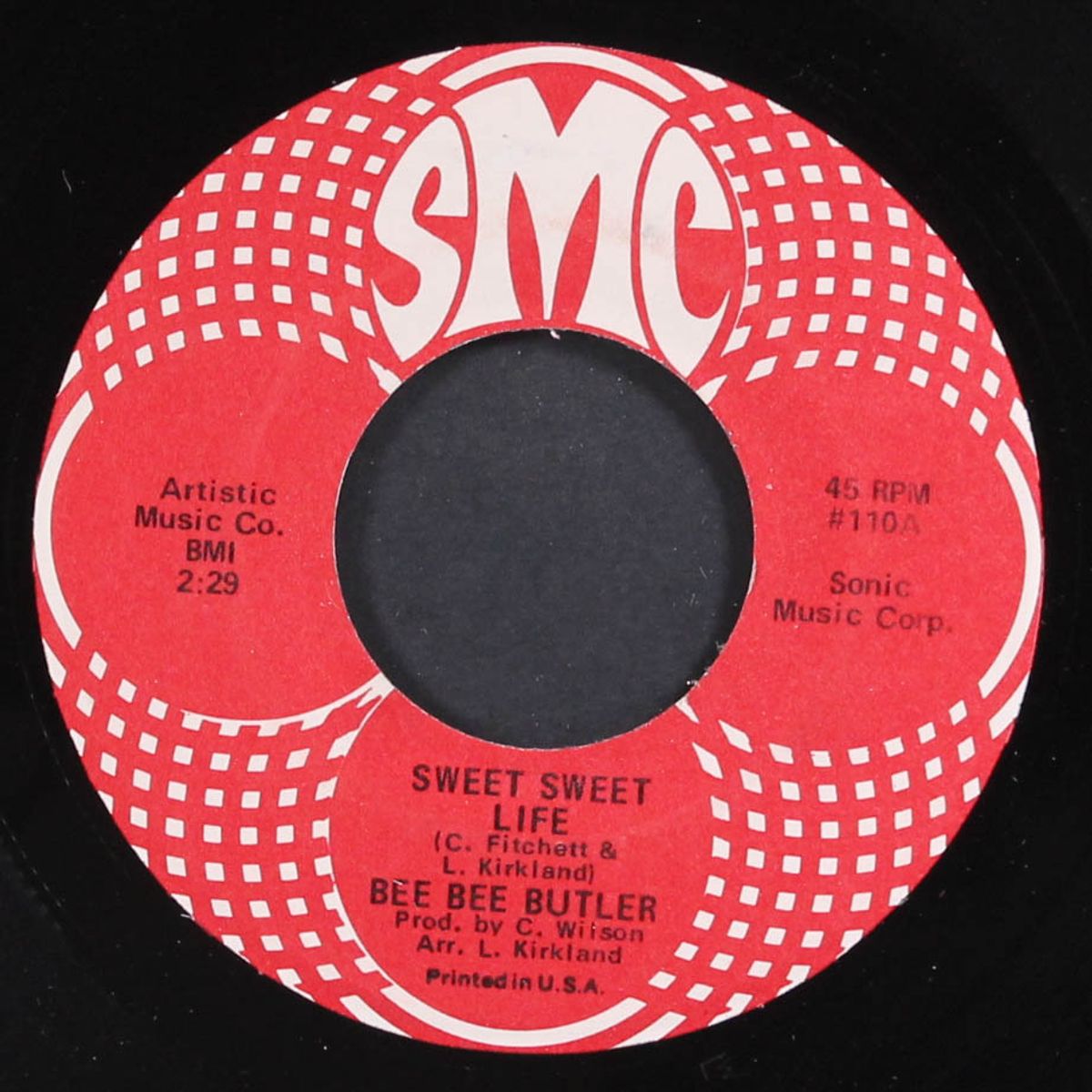sweet sweet life / i can't stand another hurt by BEE BEE BUTLER