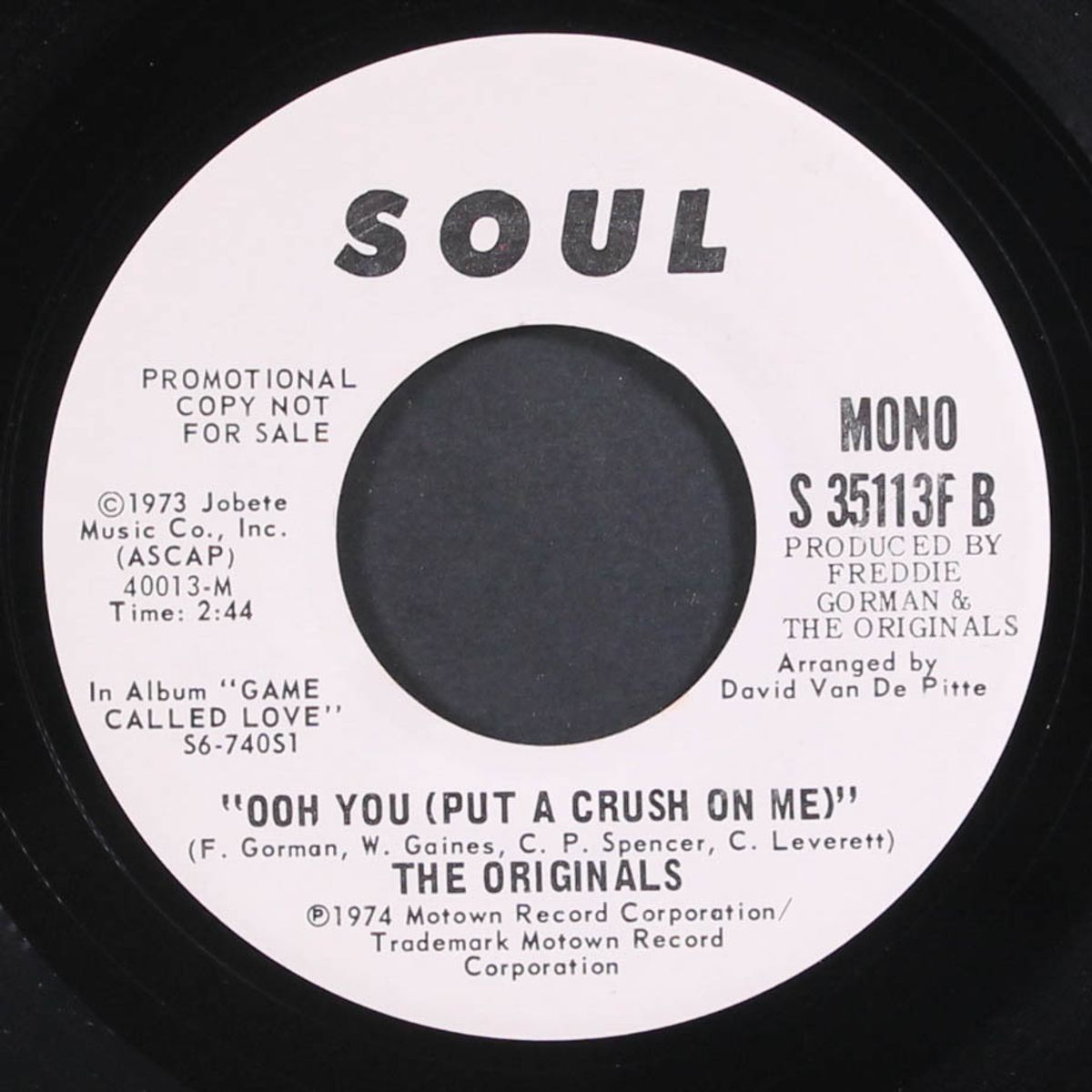 ooh you (put a crush on me) / mono by ORIGINALS