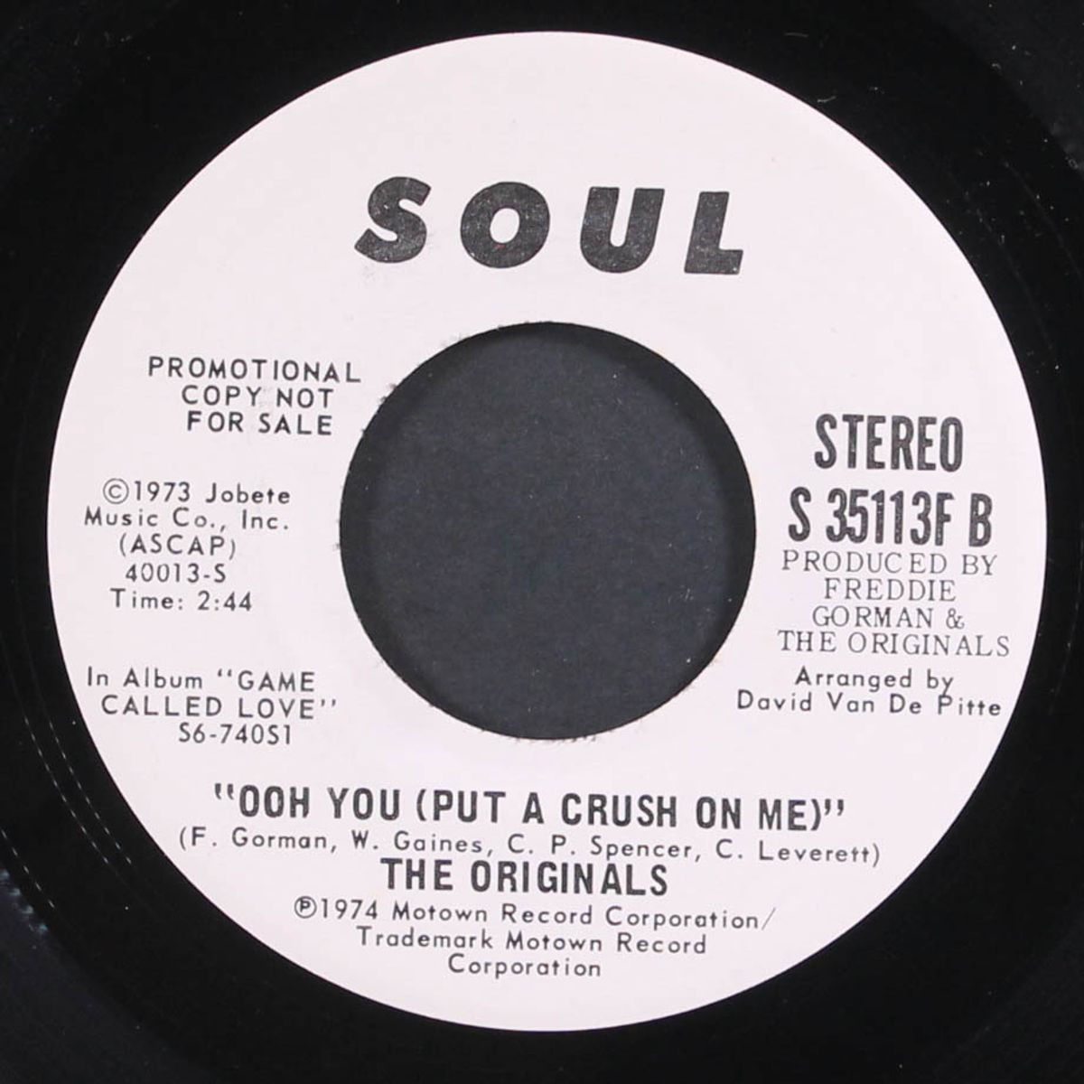 ooh you (put a crush on me) / mono by ORIGINALS
