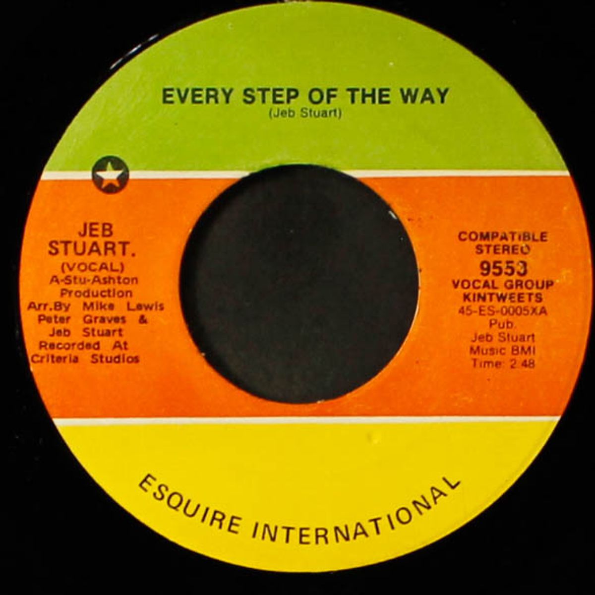 hung up on your love / every step of the way by JEB STUART