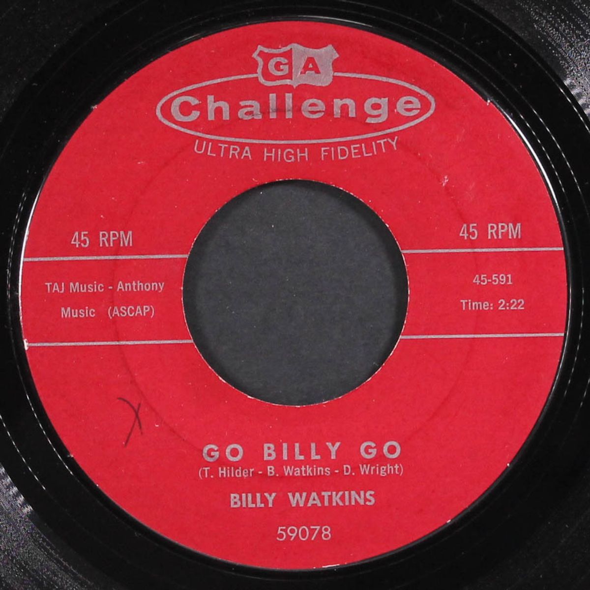 go billy go / the good times by BILLY WATKINS