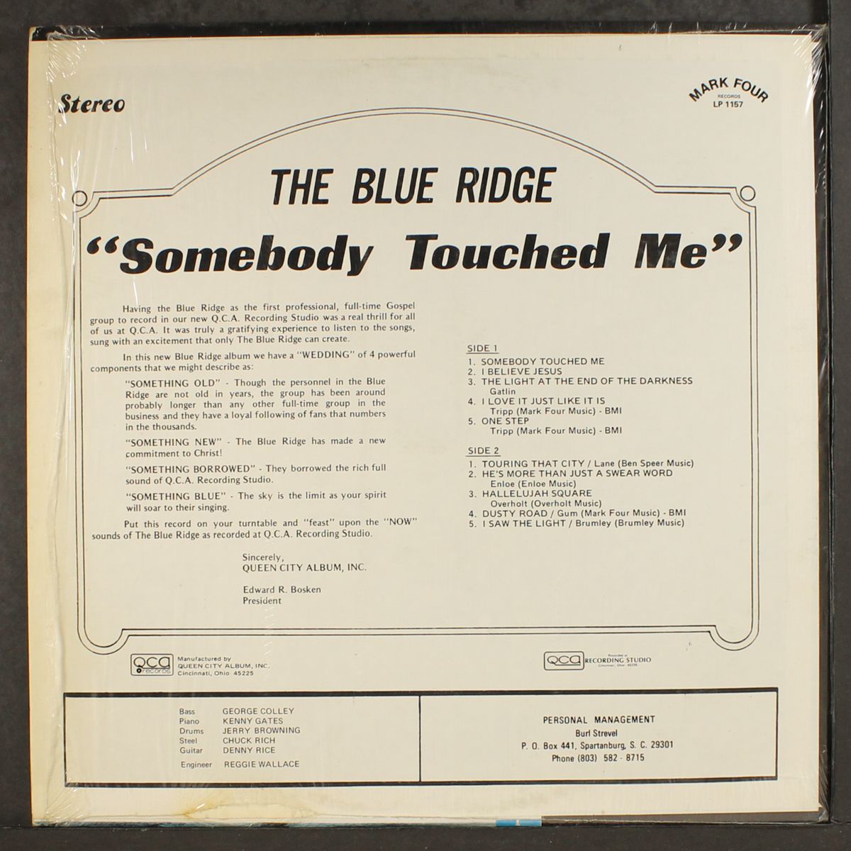 somebody touched me by BLUE RIDGE