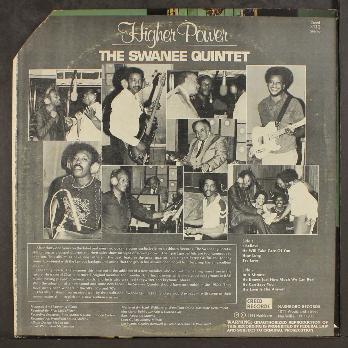 higher power by SWANEE QUINTET