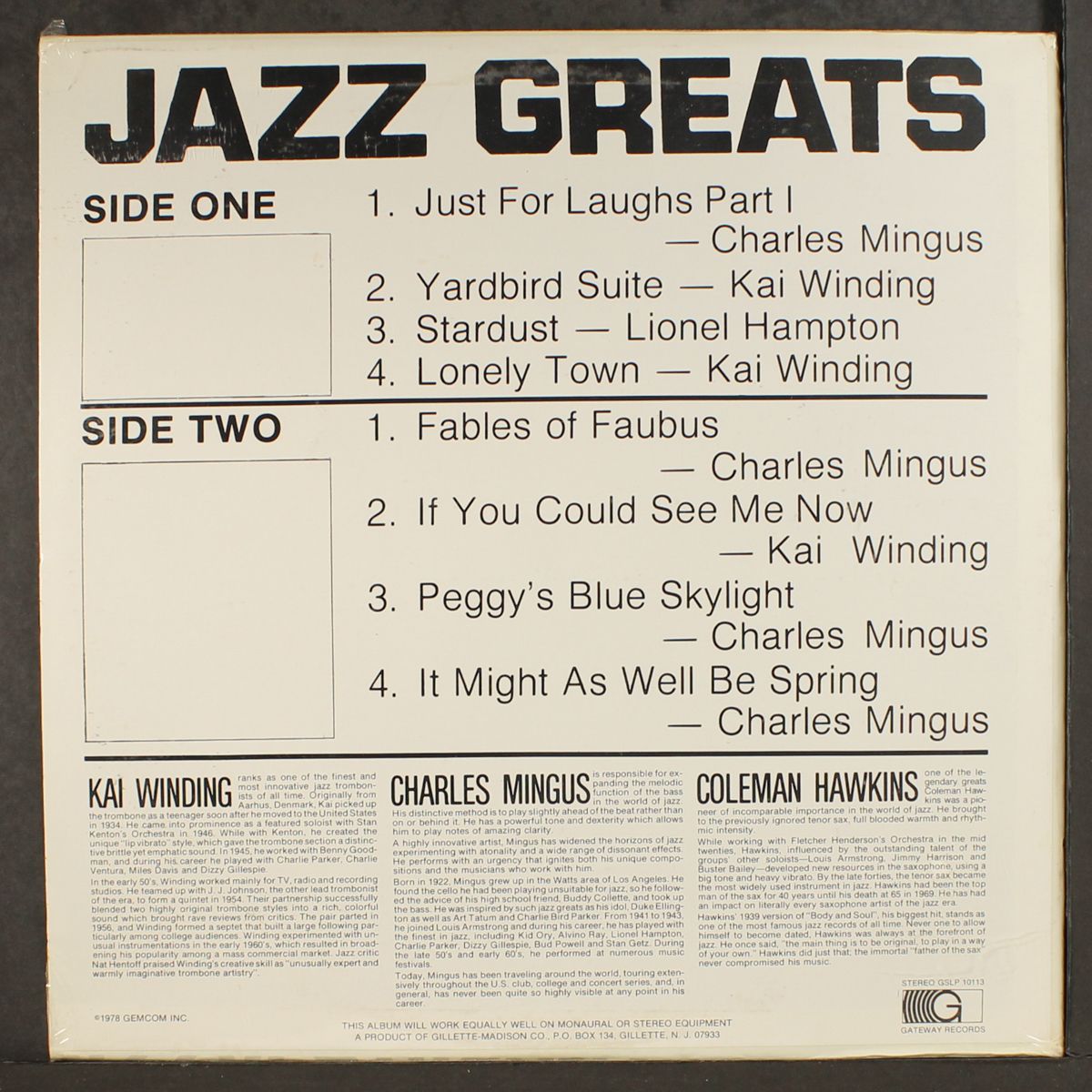 jazz greats, vol. 3 by VARIOUS