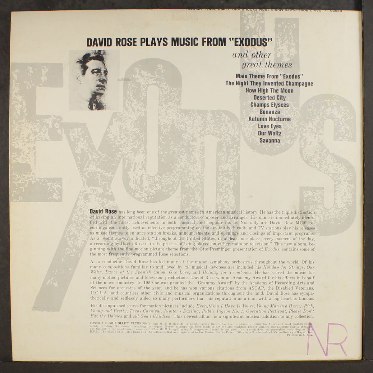 exodus & other great themes by DAVID ROSE