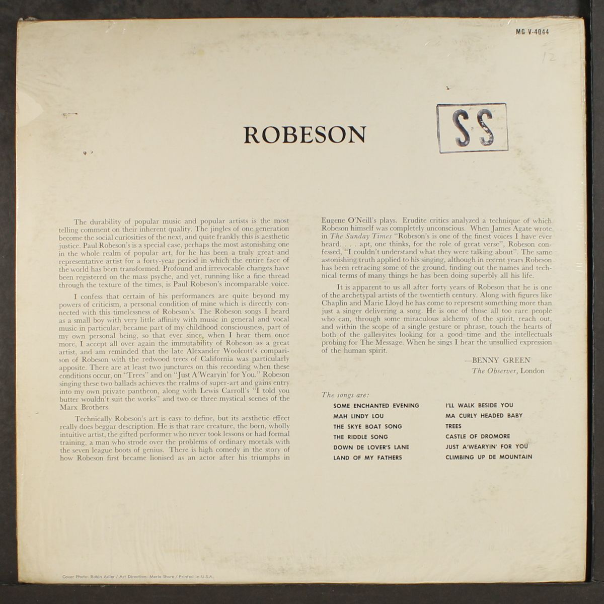 robeson by PAUL ROBESON
