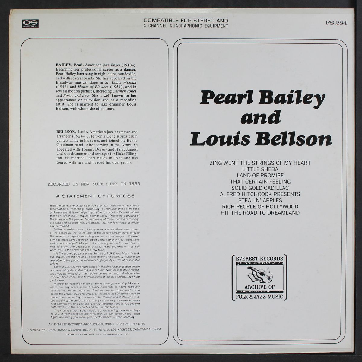 pearl bailey & louis bellson by PEARL BAILEY