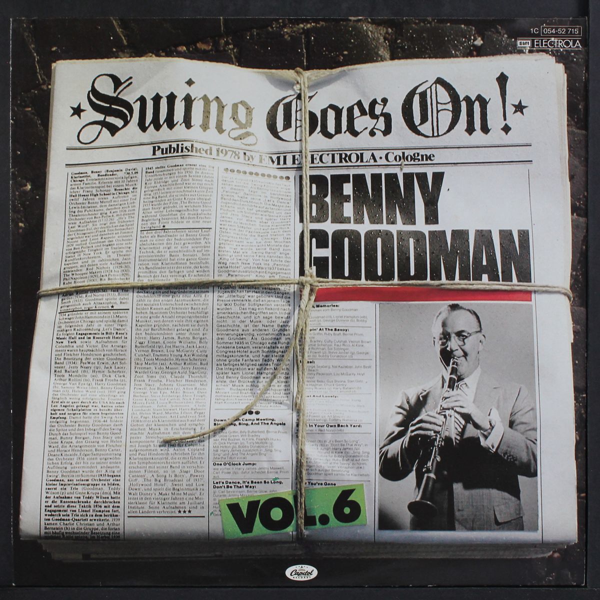 swing goes on, vol. 6 by BENNY GOODMAN