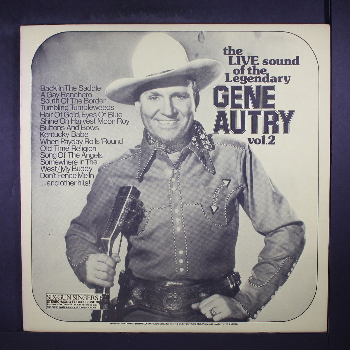 live sound of the legendary, vol. 2 by GENE AUTRY