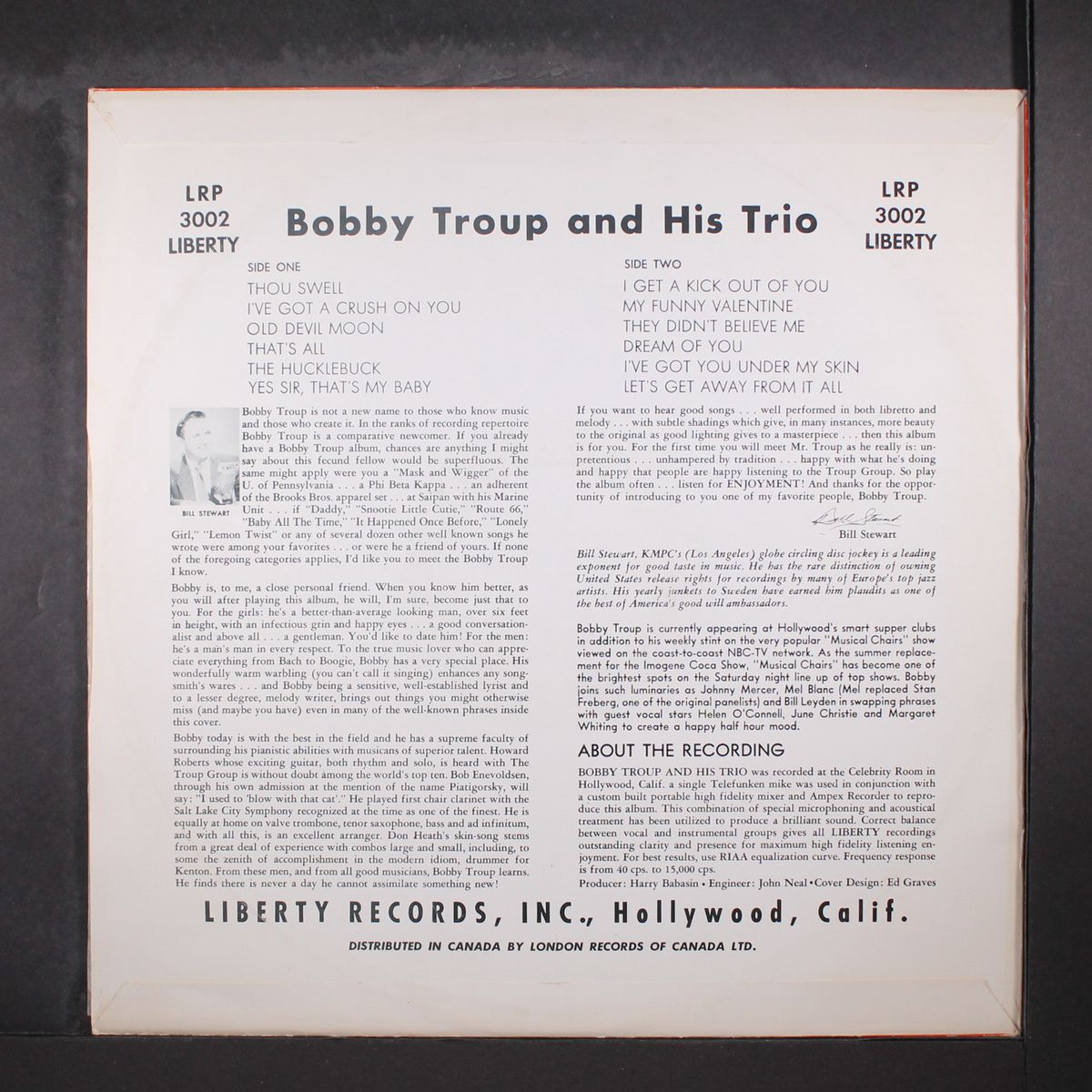 bobby troup by BOBBY TROUP