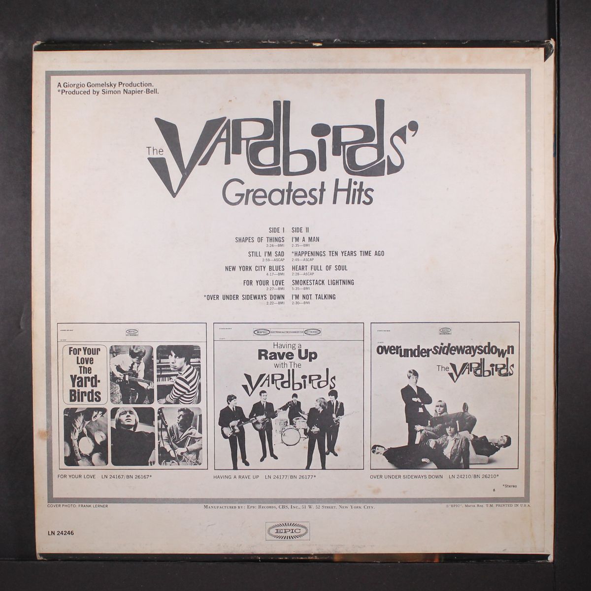 greatest hits by YARDBIRDS