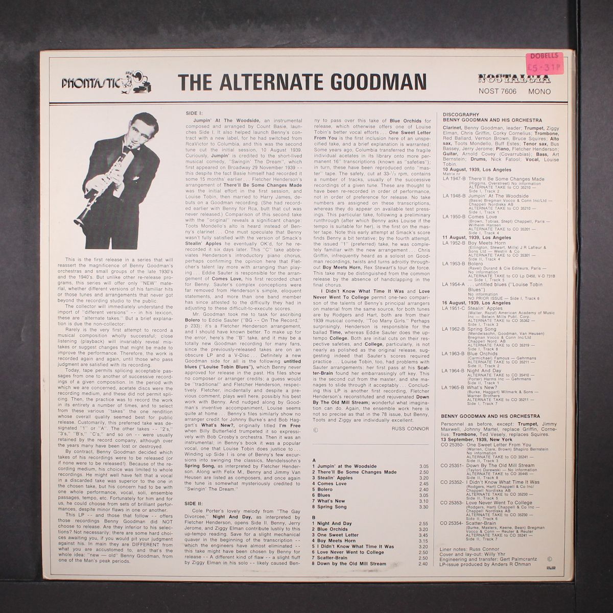 the alternate goodman, vol. 1 by BENNY GOODMAN