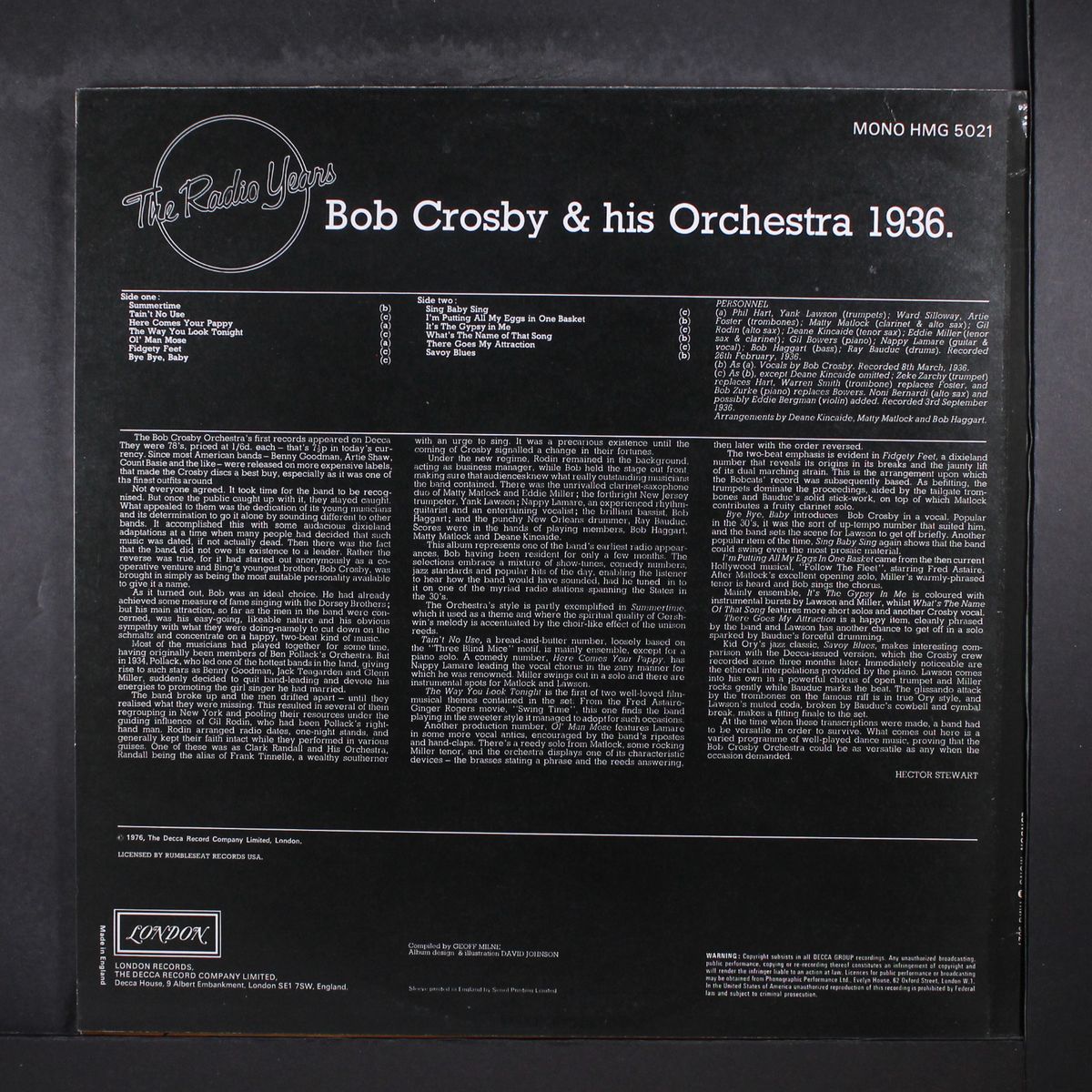 the radio years no. 3 by BOB CROSBY