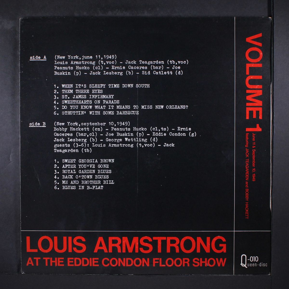 at the eddie condon floor show: volume 1 by LOUIS ARMSTRONG