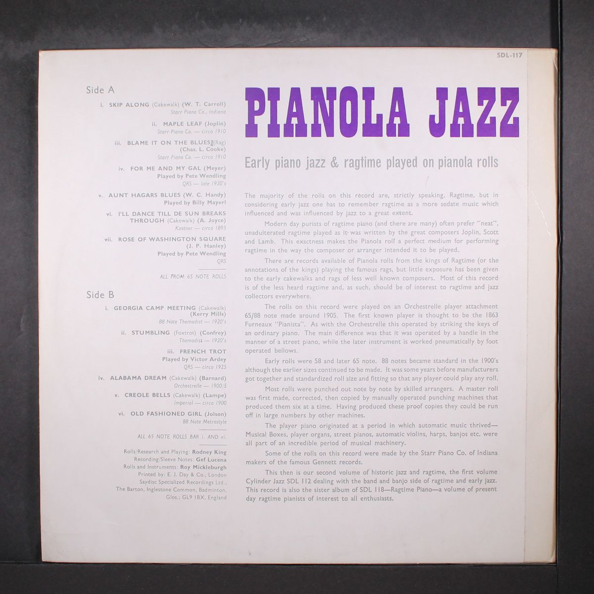 pianola jazz by NO ARTIST