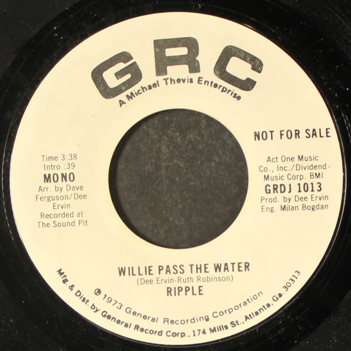 willie pass the water by RIPPLE