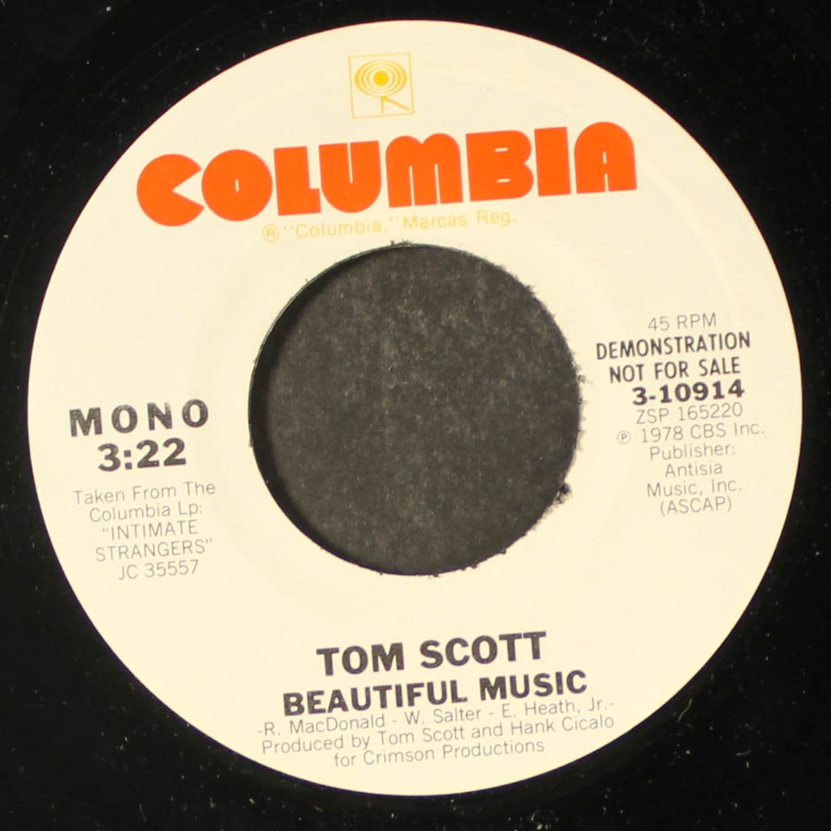 beautiful music by TOM SCOTT