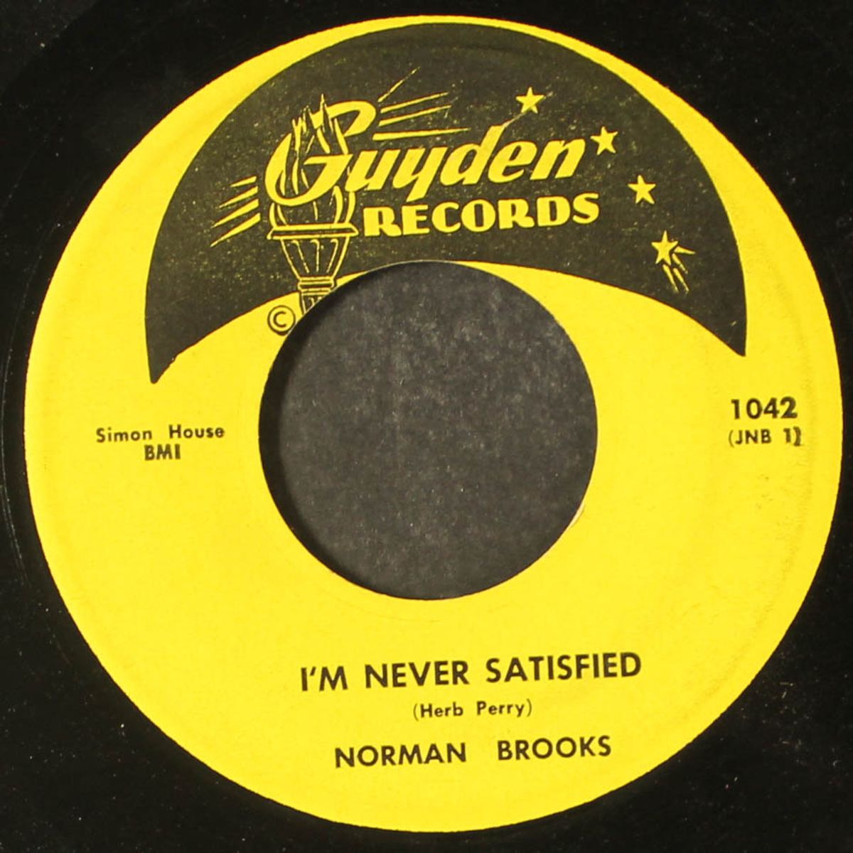 i'm never satisfied by NORMAN BROOKS