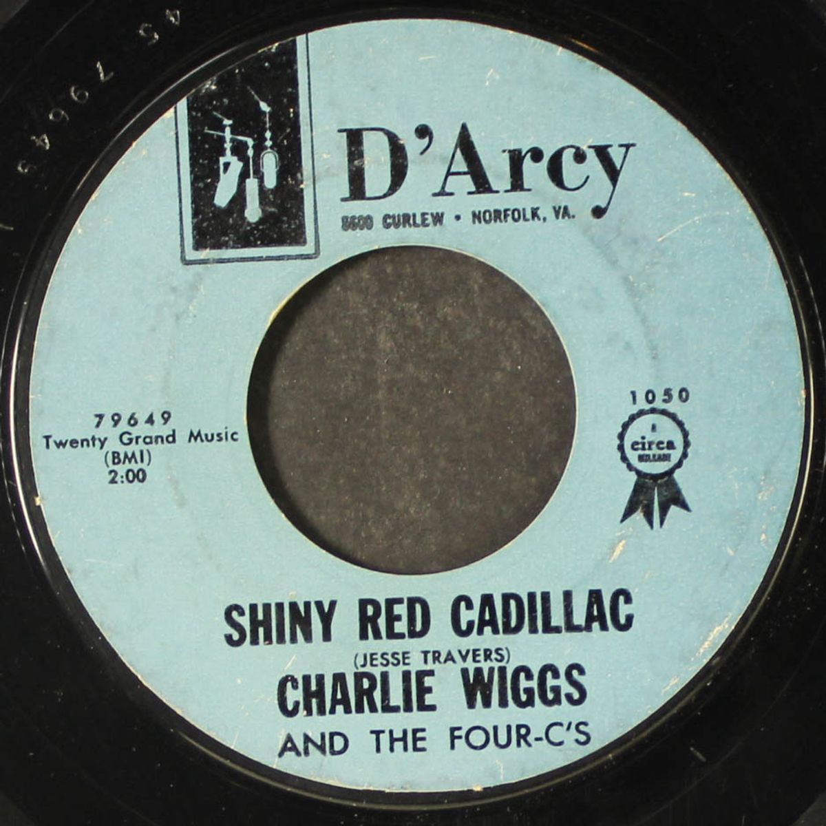 shiny red cadillac / talk to me by CHARLIE WIGGS