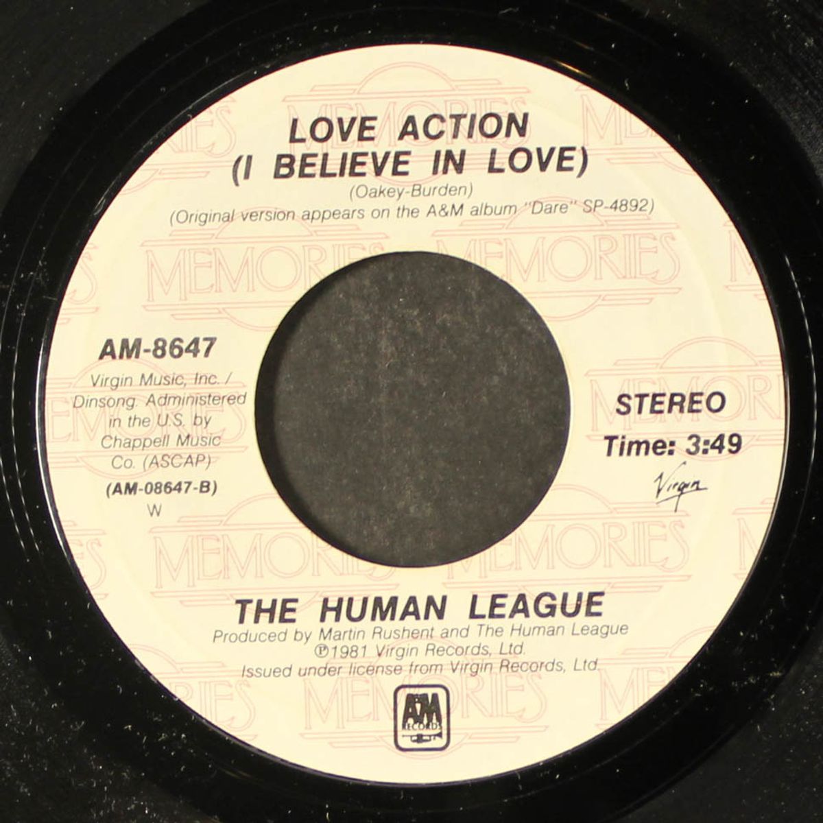 don't you want me / love action by HUMAN LEAGUE