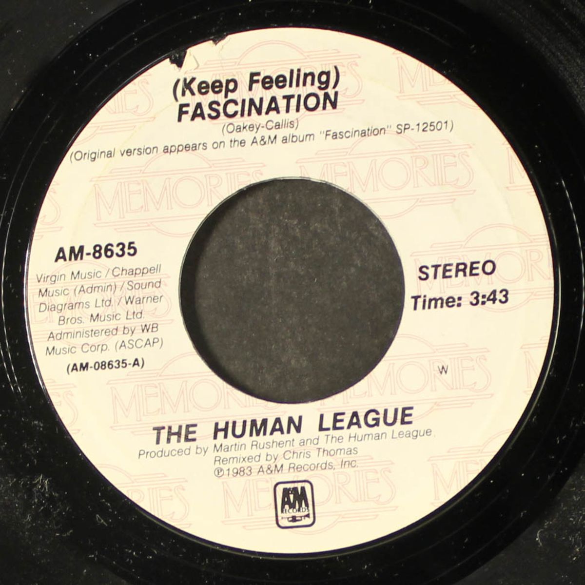 fascination / mirror man by HUMAN LEAGUE
