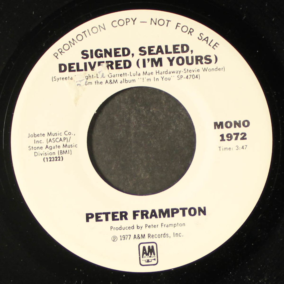 signed sealed delivered by PETER FRAMPTON