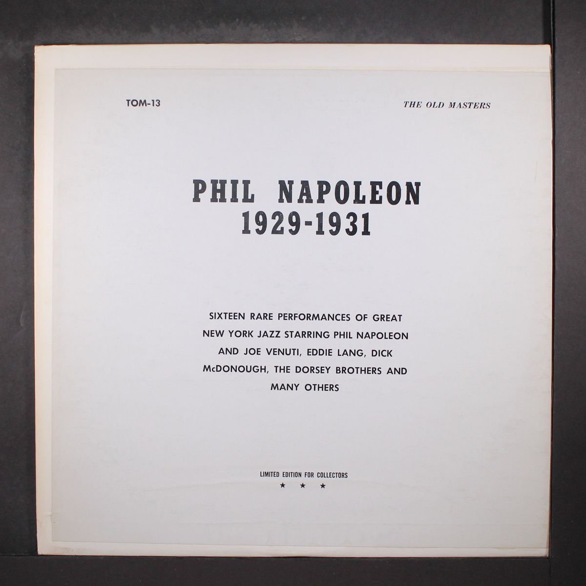 1929-1931 by PHIL NAPOLEON