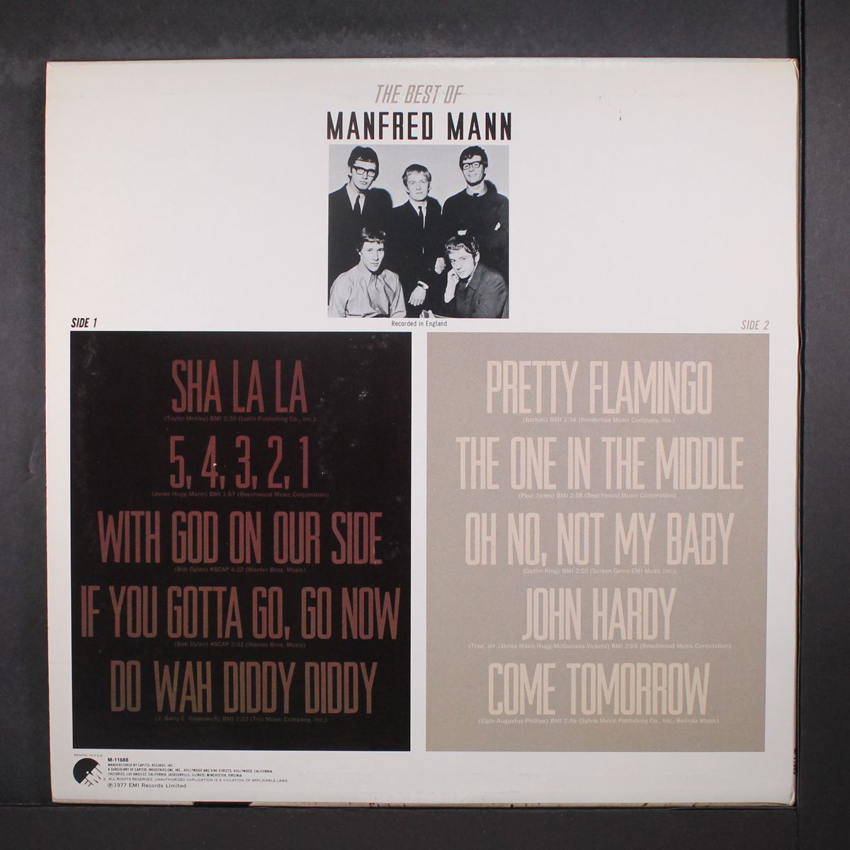 the best of by MANFRED MANN
