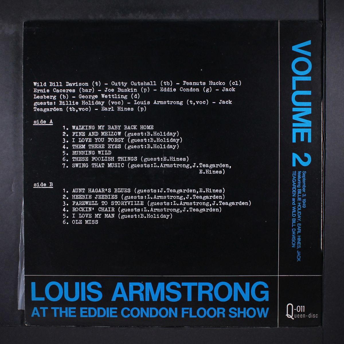 louis armstrong at the eddie condon floor show: volume 2 by LOUIS ARMSTRONG