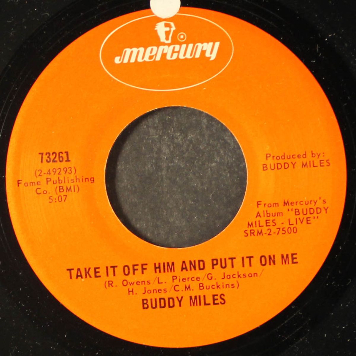 give away none of my love / take it off him and put it on me by BUDDY MILES