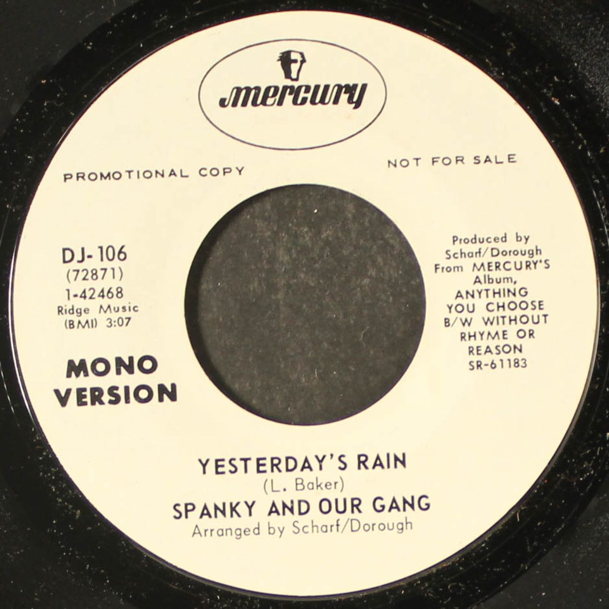 yesterday's rain by SPANKY & OUR GANG