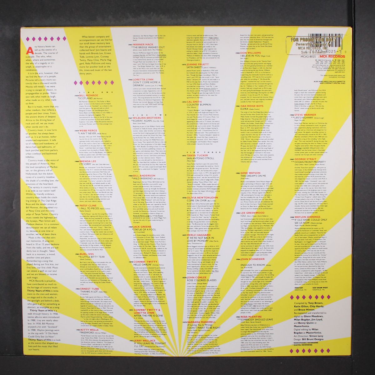 30 years of hits (1958-1988) by VARIOUS